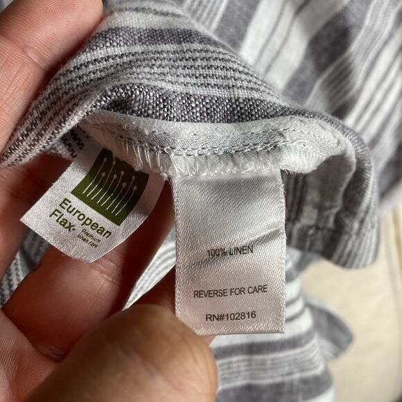 Garnet Hill Meraki Linen Dress 100% European Flax Linen size medium - Picture 6 of 6